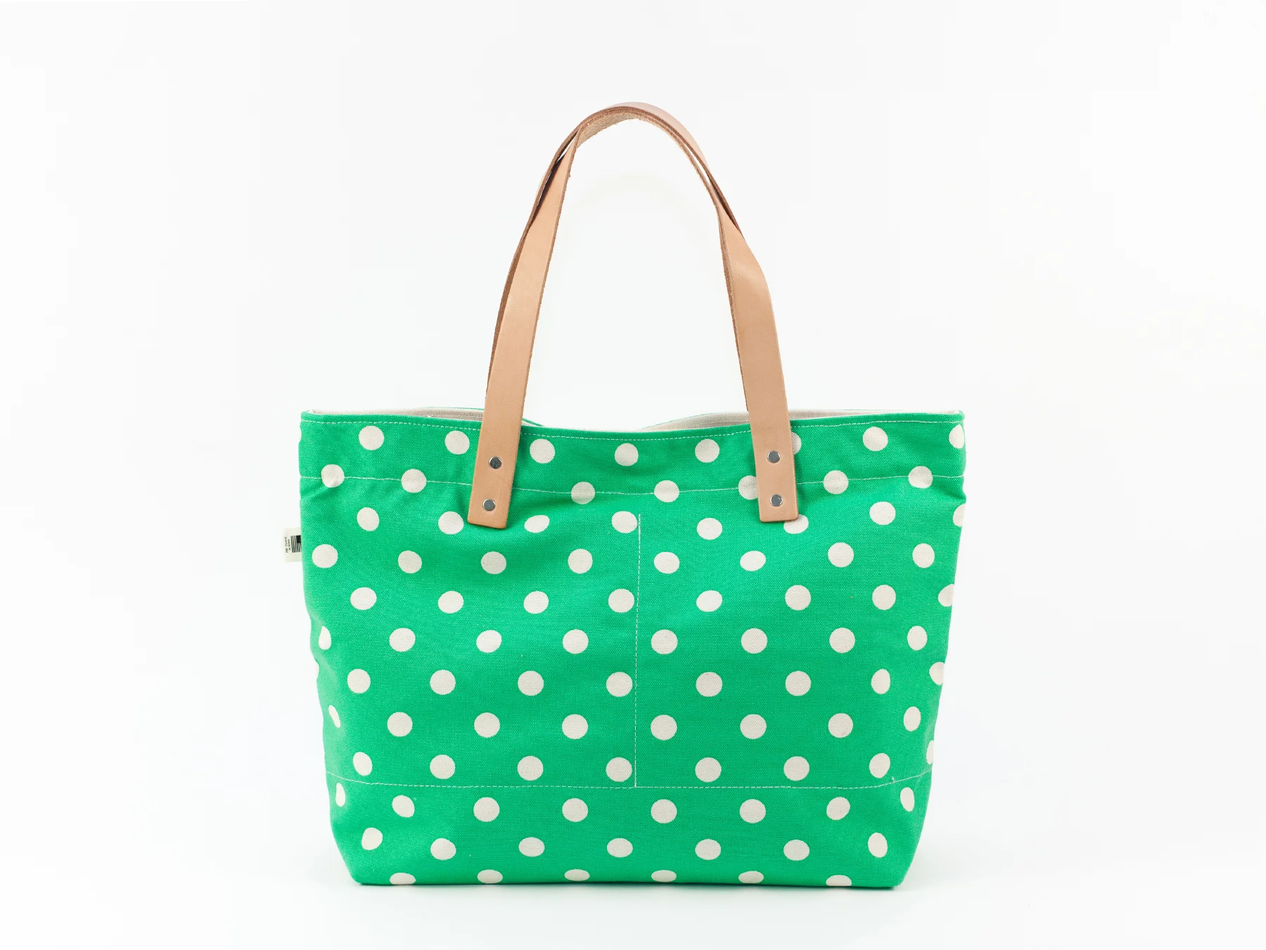 Polka Dot Utility Tote - Green