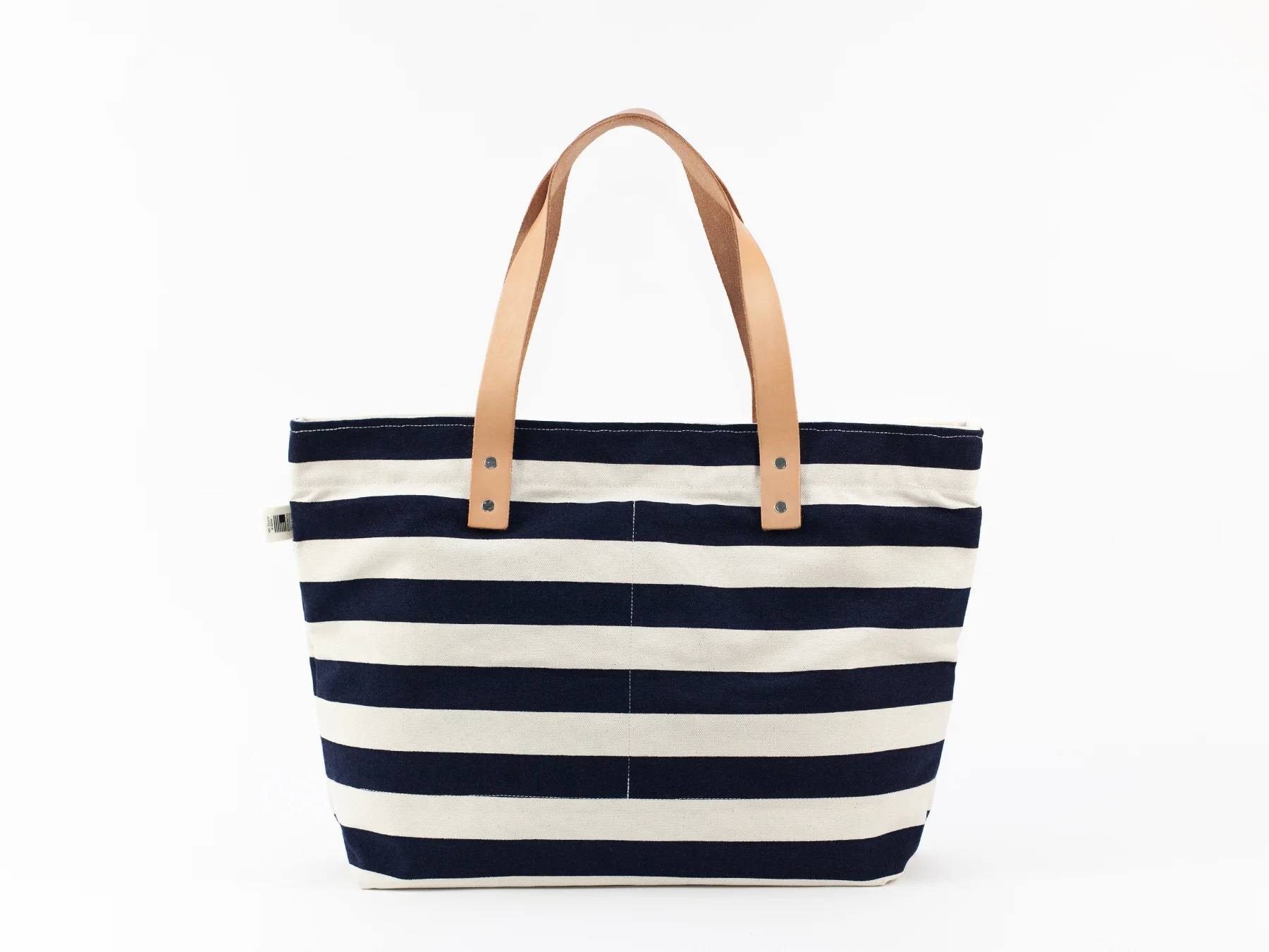 Stripe Utility Tote - Navy