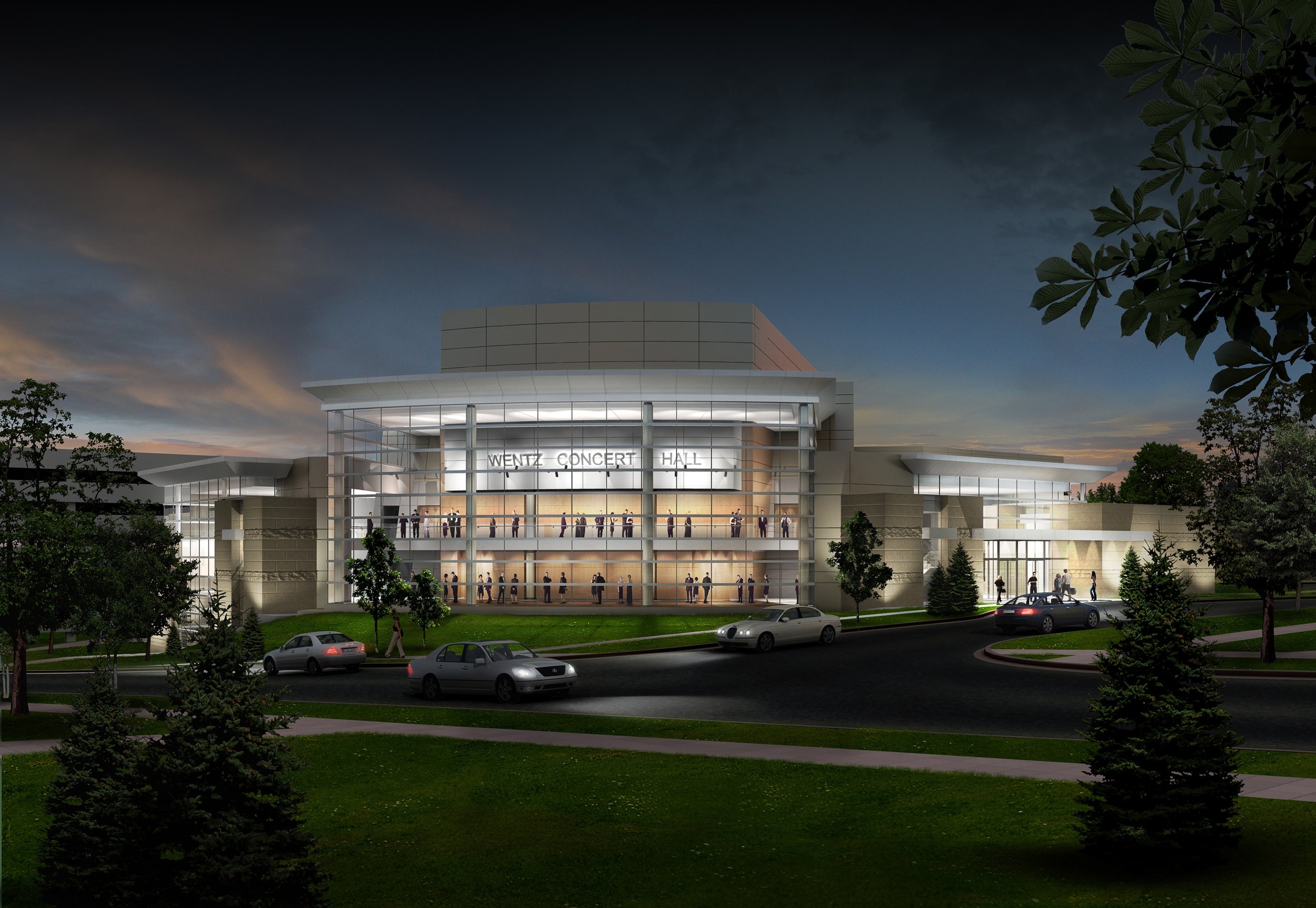 North Central College - Exterior Rendering Night.jpg