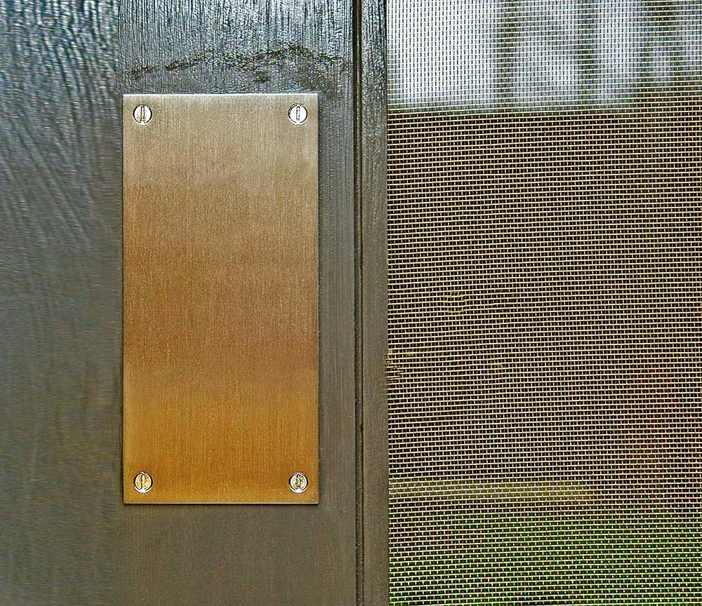 250 Push Plate in Stainless Steel