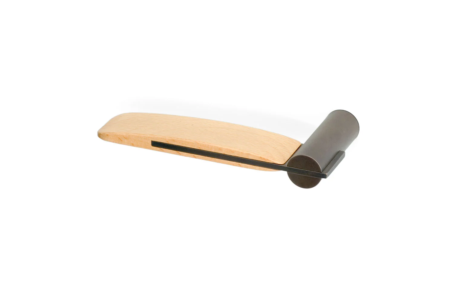 101 Orcas Lever in Oil Rubbed Bronze and Beech Wood