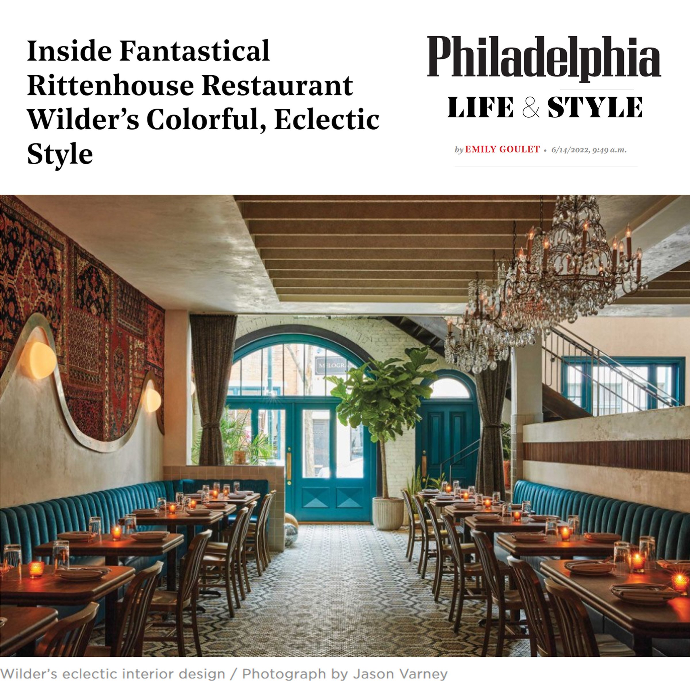 VELOCETTE STUDIO DESIGN FEATURED IN PHILLY MAG