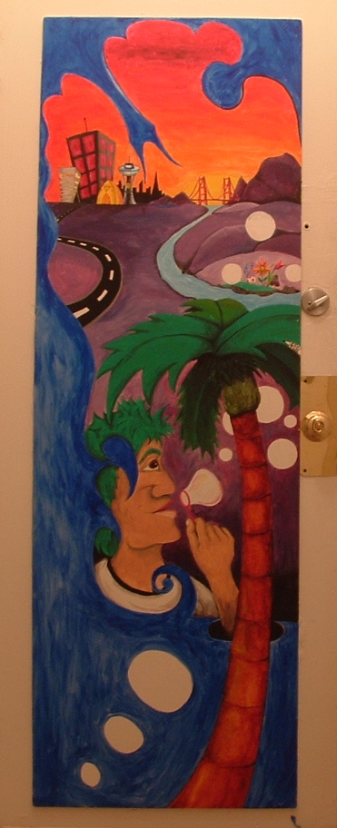 Apartment door, San Francisco CA