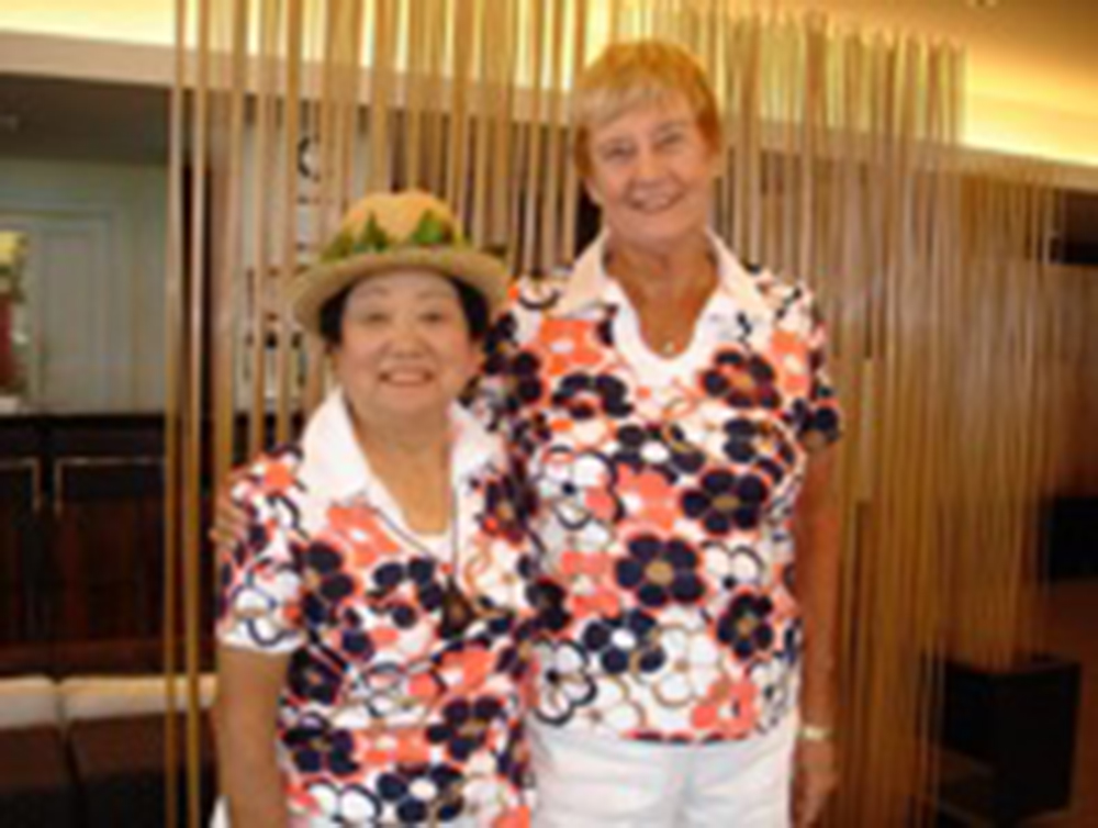 Sally Harper on right, President 1997-1999, 2001-2002