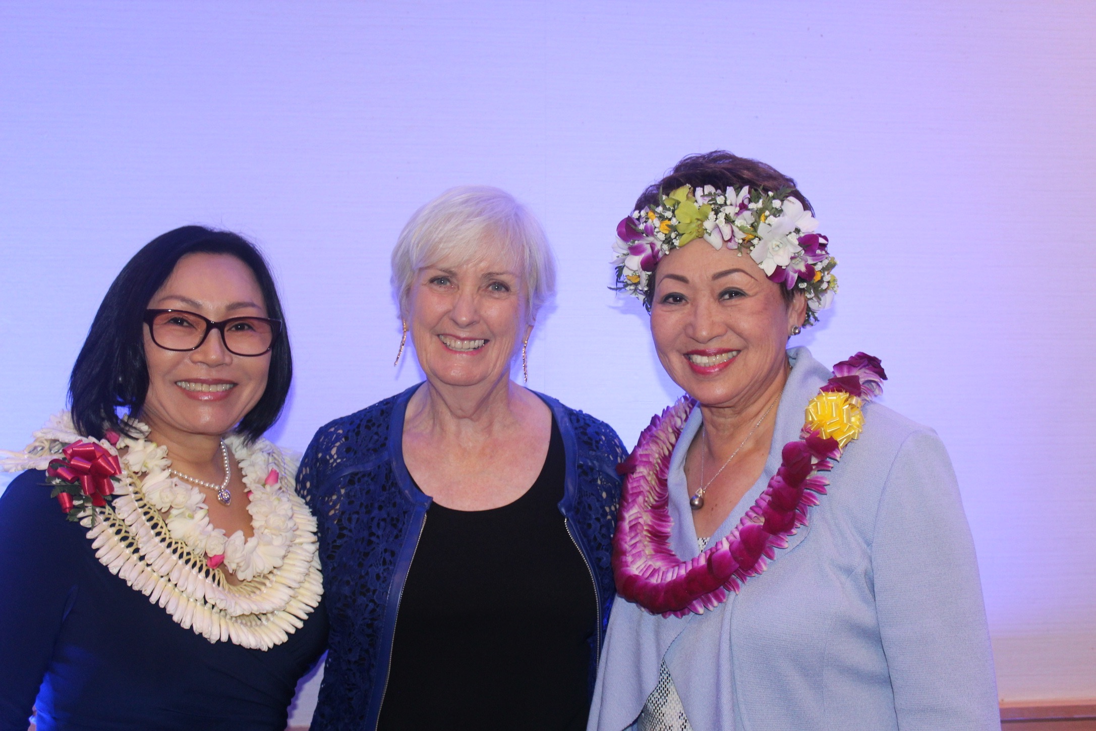 Mira Han, Barbara Schroeder (HSWGA Pres.) Lilly Yao