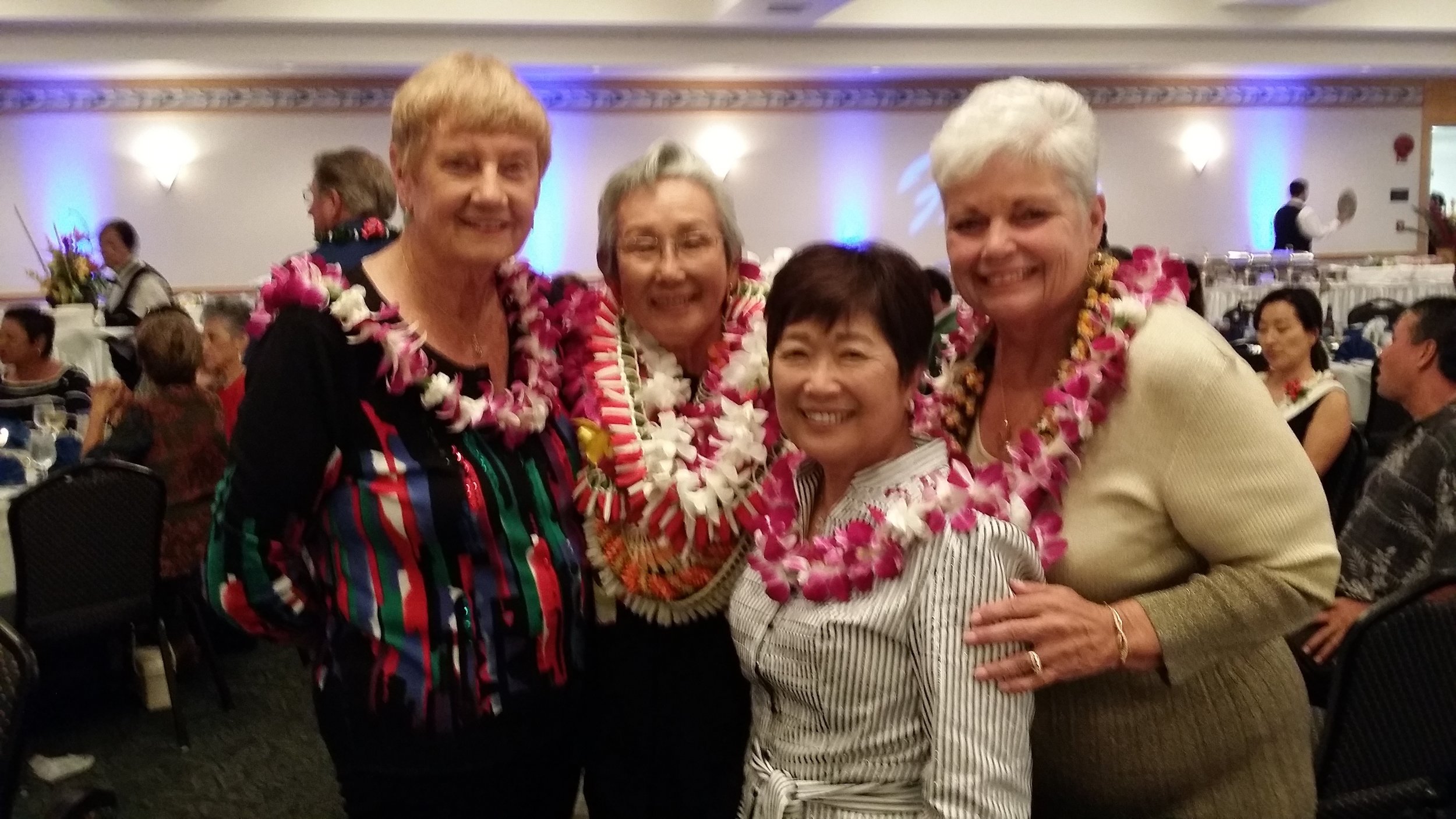 Sally Harper (Volunteer 2011), Grace Wilson (Volunteer 2013, Sheila Kim (Volunteer 2010) and Marcia Lee (Volunteer 2012).