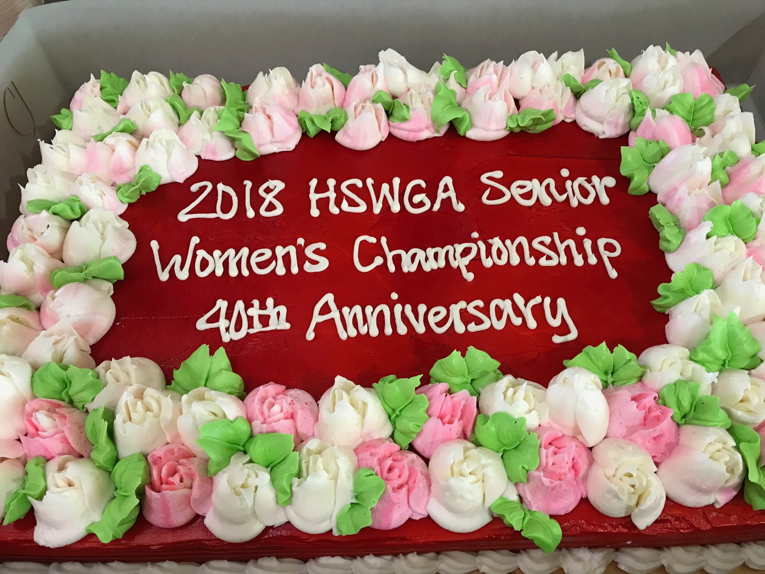 Our beautiful red velvet cake to celebrate our 40th anniversary.