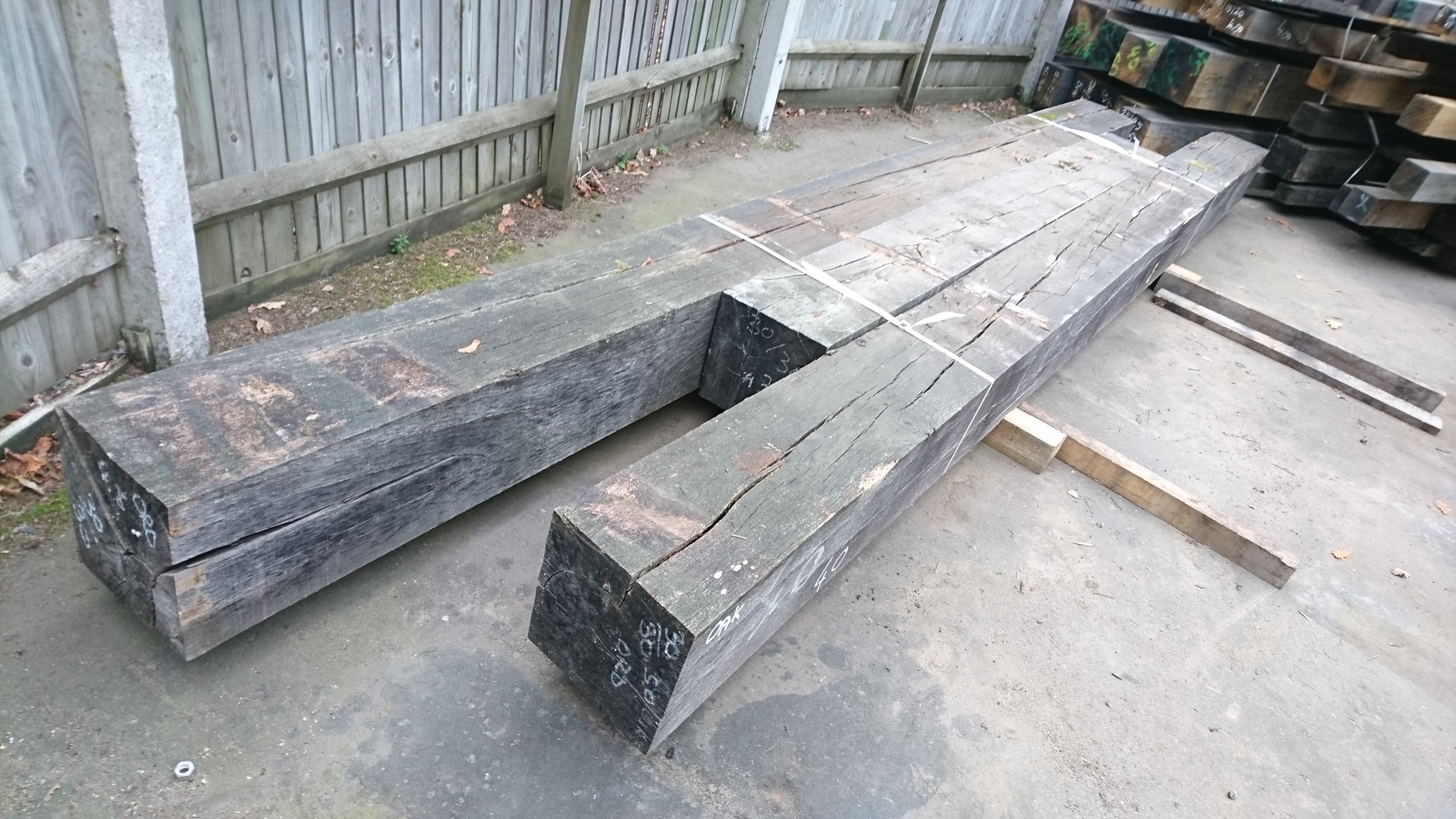 Very old, very large sections beams