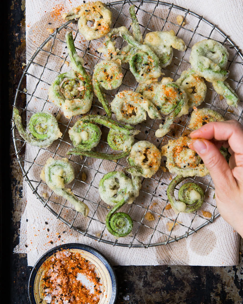 erinscottphotography_San-Francisco-Food-Photographer-BerkeleyBowl_Cookbook-Natural-Light-friedfiddlehead-ferns.jpg