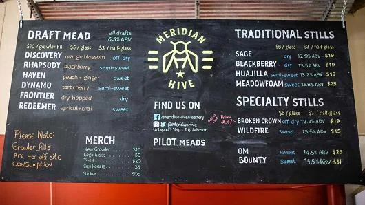 Tap Room Menu at Meridian Hive Meadery.jpg