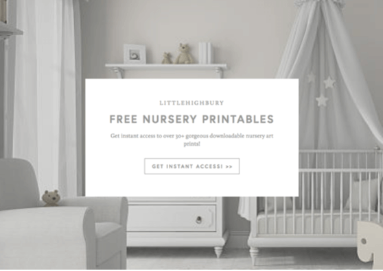 Free opt-in resource library to grow LittleHighbury’s email list