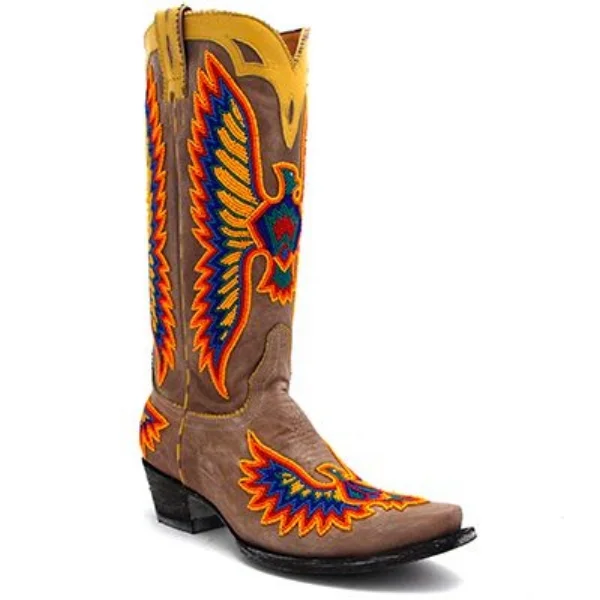 Old Gringo's "Eagle Chaquira" stood out to me mainly because they're beaded! I love this look and have a feeling we're about to start seeing this trend A LOT. They are $1,309.99.
