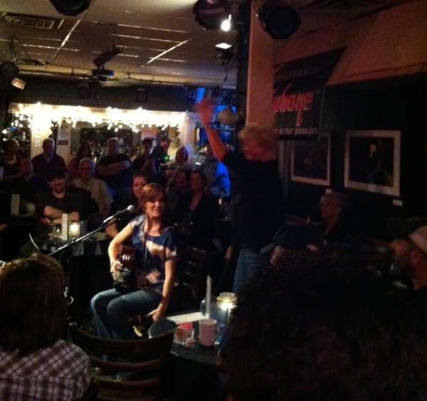 My first time performing at the Bluebird, back in 2012. I played one song on a round with Roxie Dean, Rivers Rutherford, Leslie Satcher and Tim James. This was also the night I met the President of NSAI. 
