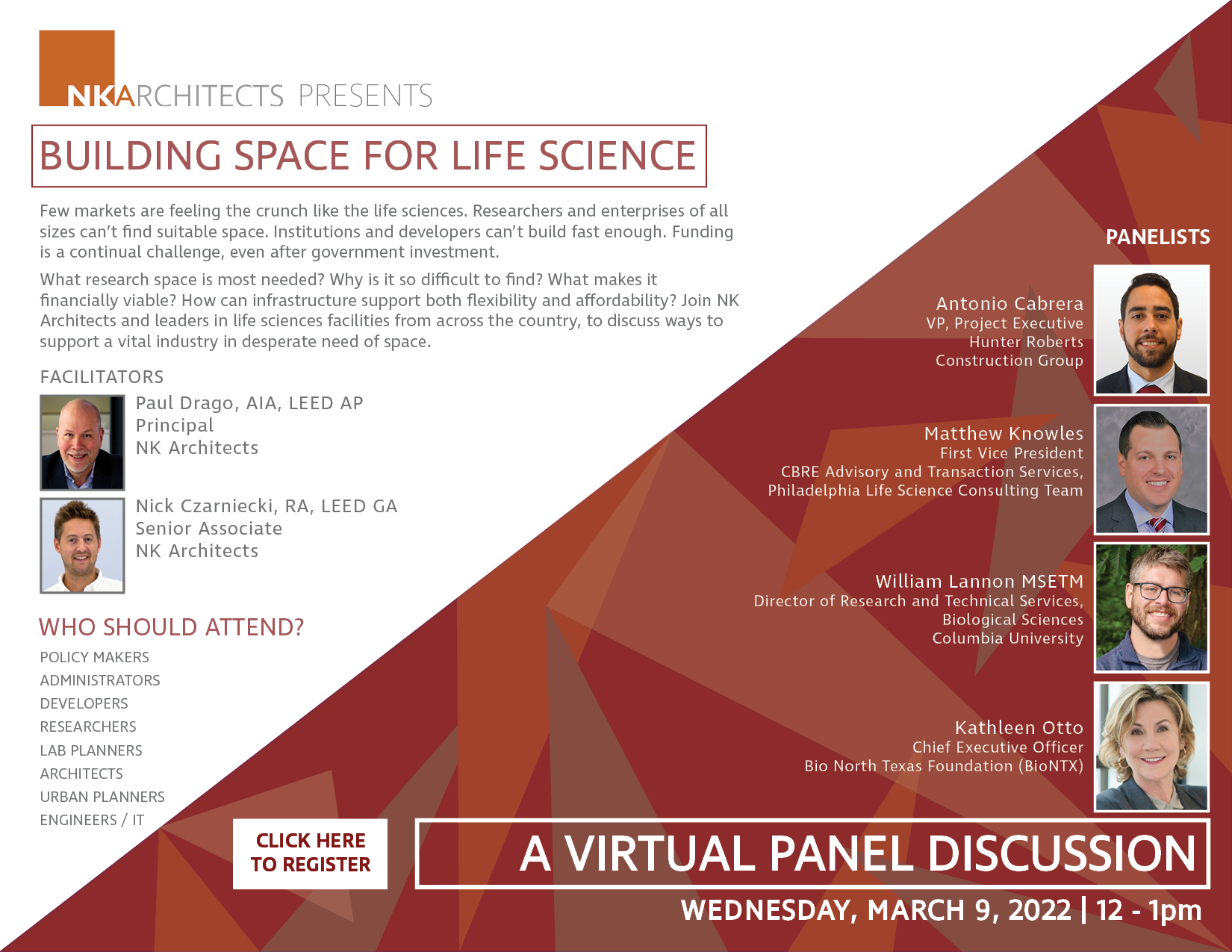 NK Presents: Building Space for Life Science