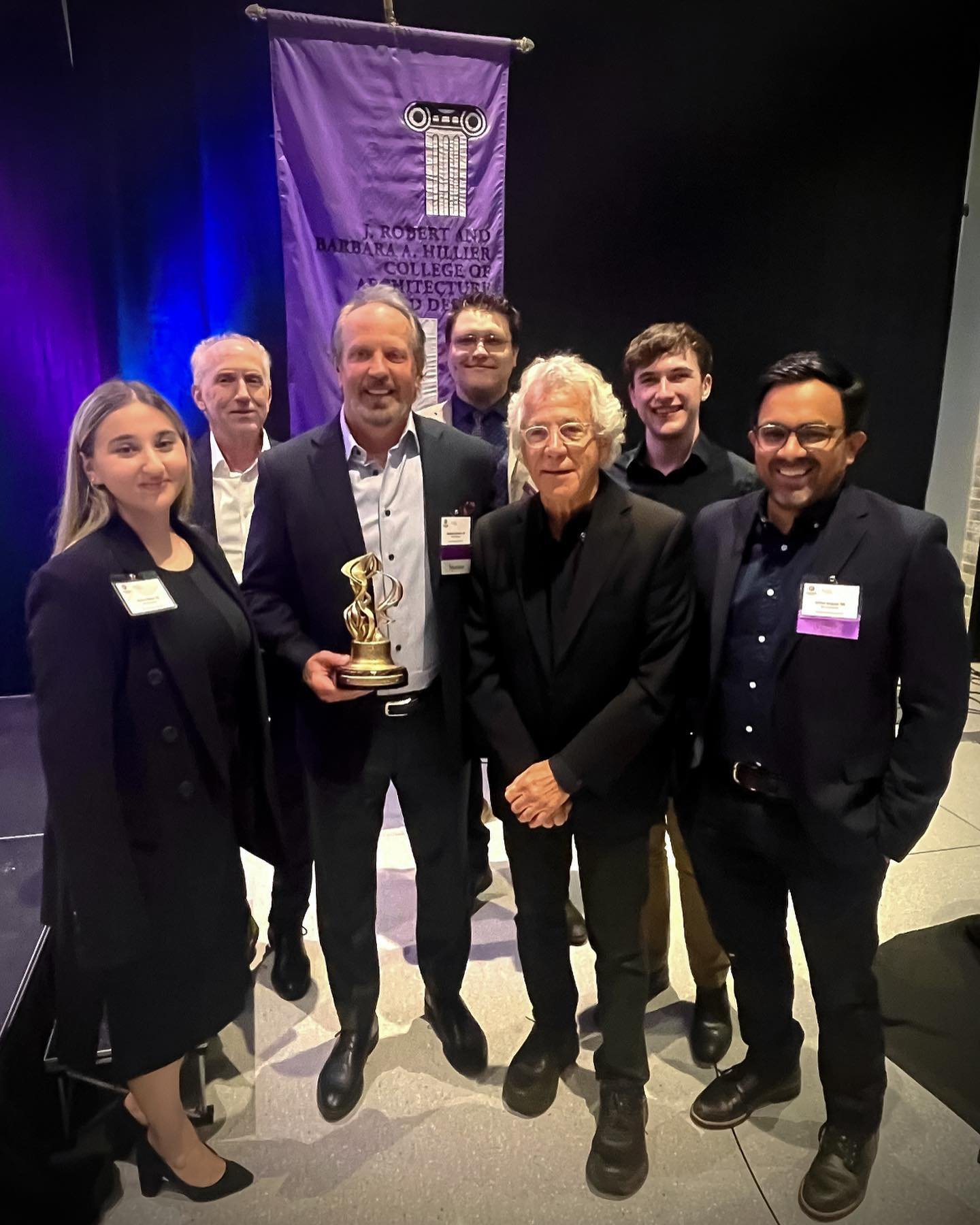 Last week, our President Steve Aluotto, was pleased to receive the 2024 &ldquo;Friend of Hillier College&rdquo; Alumni Award at the NJIT Design Showcase! As a member of the HCAD Board of Advisors and a supporter of the school, Steve has played a sign