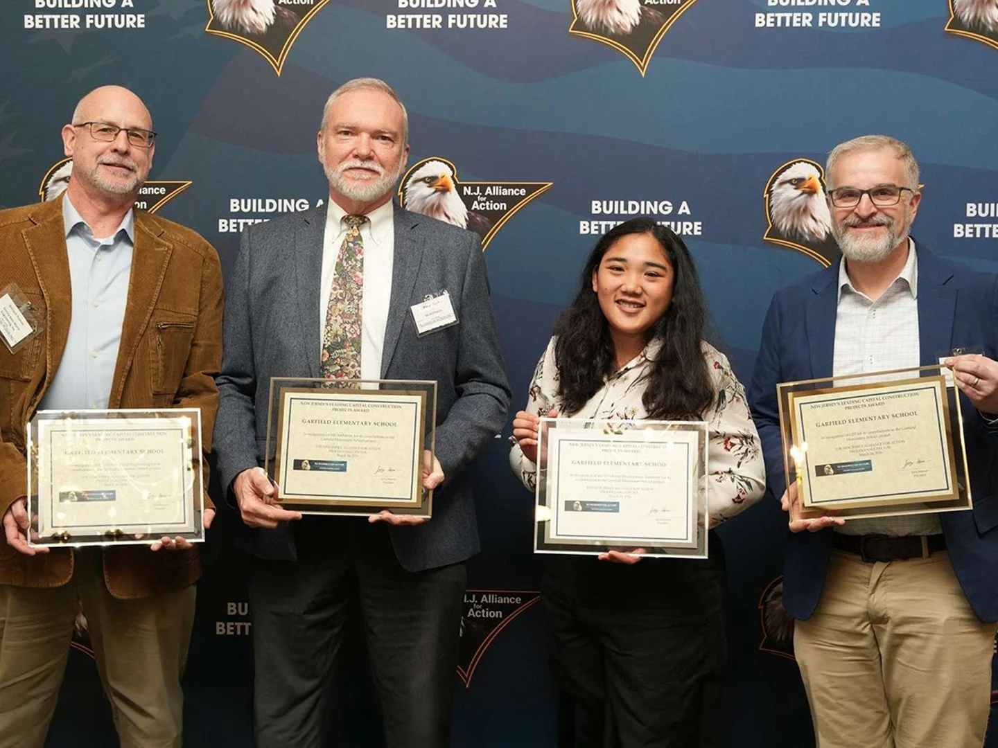 Over the past two weeks, significant milestones have been reached for the NJSDA Garfield Elementary School project. Project partners, district leaders and community officials recently gathered for a beam signing ceremony, marking the completion of st