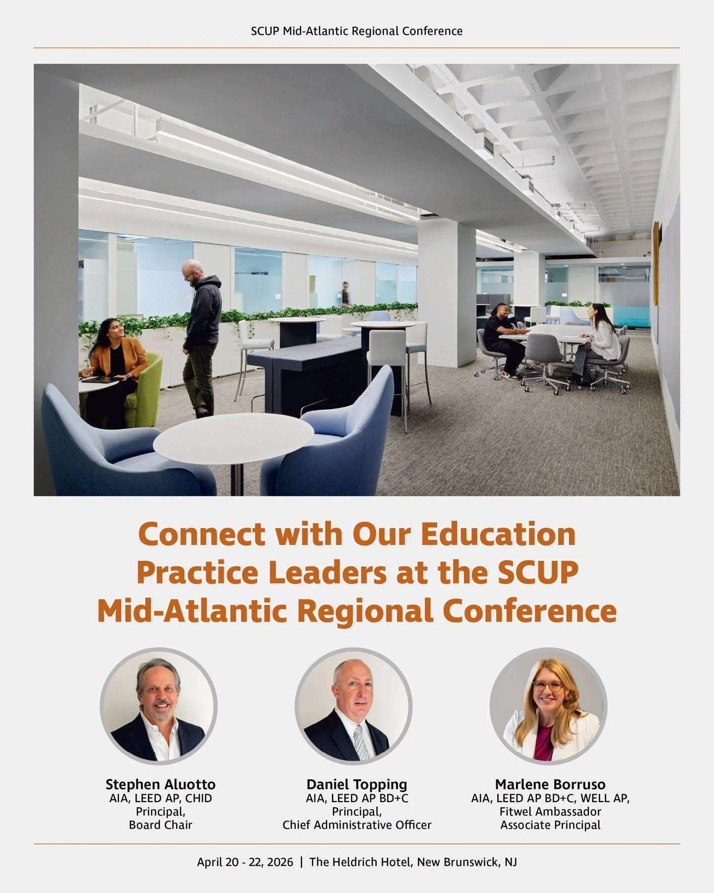 Members of our Education Practice leadership team will be attending the SCUP Mid-Atlantic Regional Conference in New Brunswick starting next Monday, joining peers across higher education to explore this year&rsquo;s theme: navigating transformation t