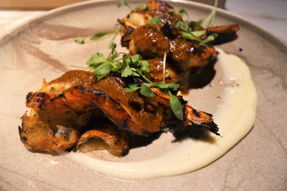 Robata King Prawns with Rocoto (£9.00)