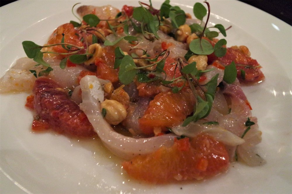 cafe murano seabream crudo 