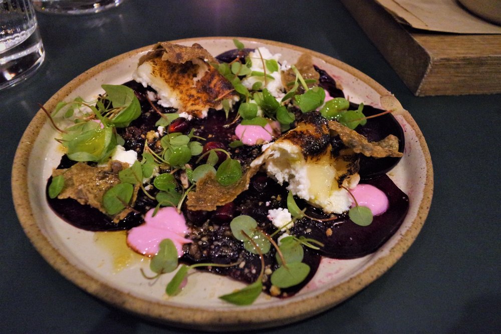 beetroot carpaccio the palomar