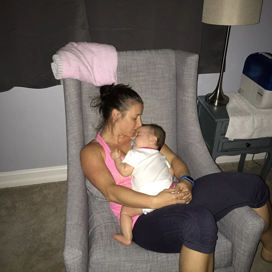 Snuggles aren't so bad when you are sleep deprived. 