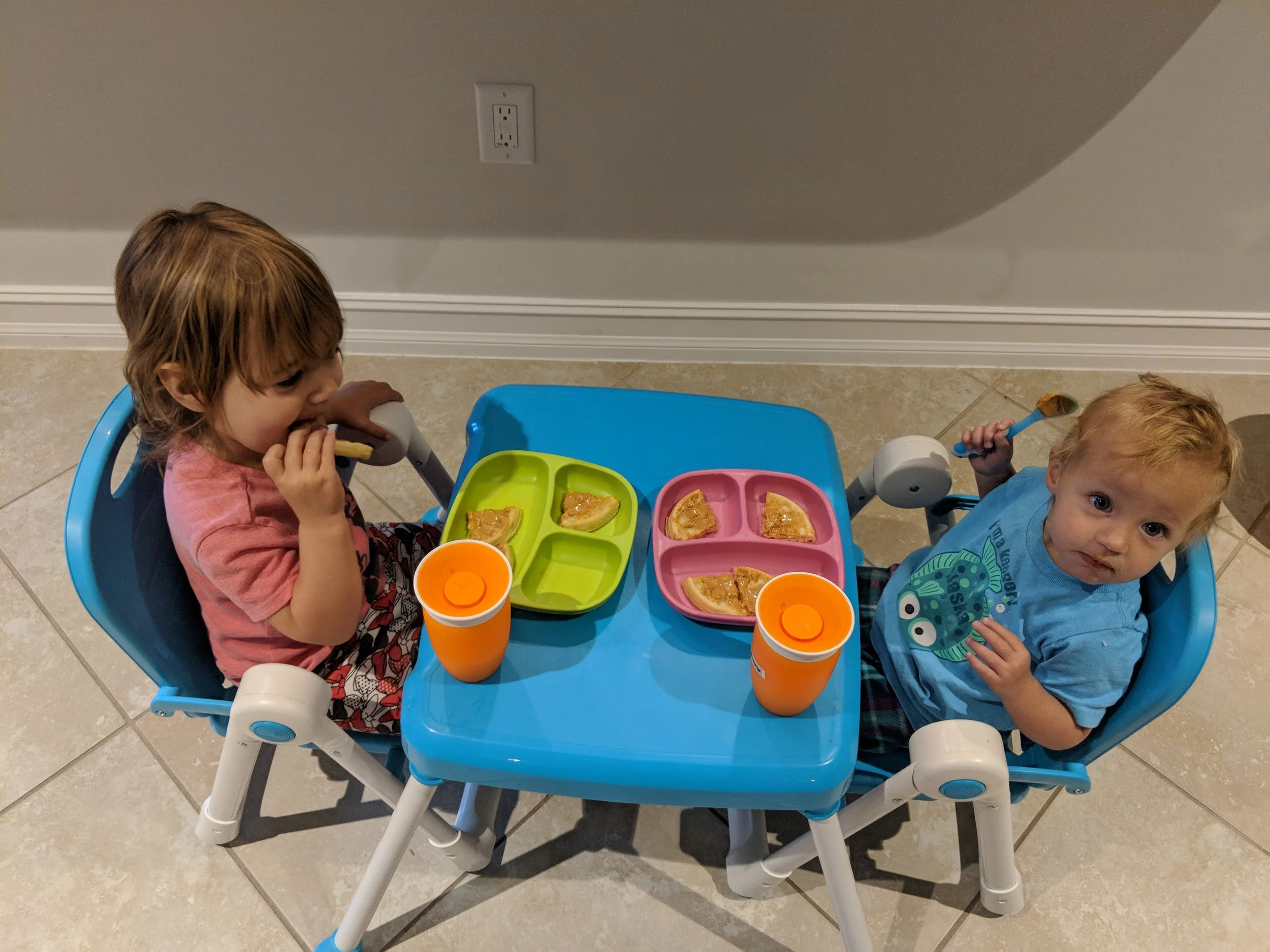 Breakfast with her bestie