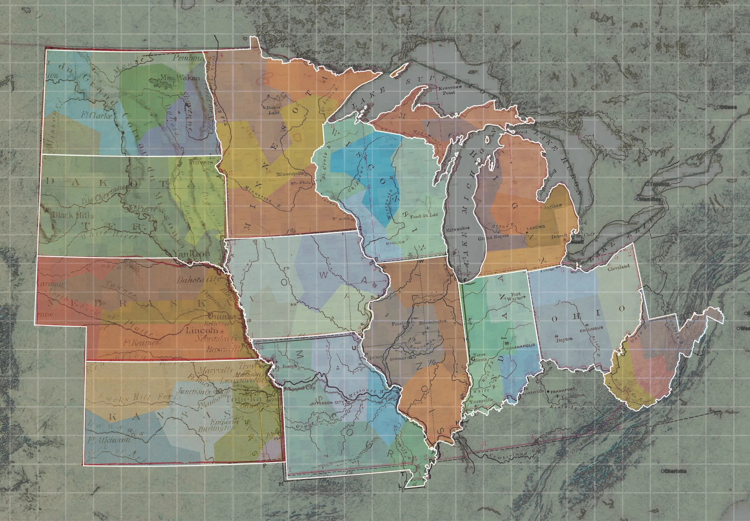 Midwest County Map