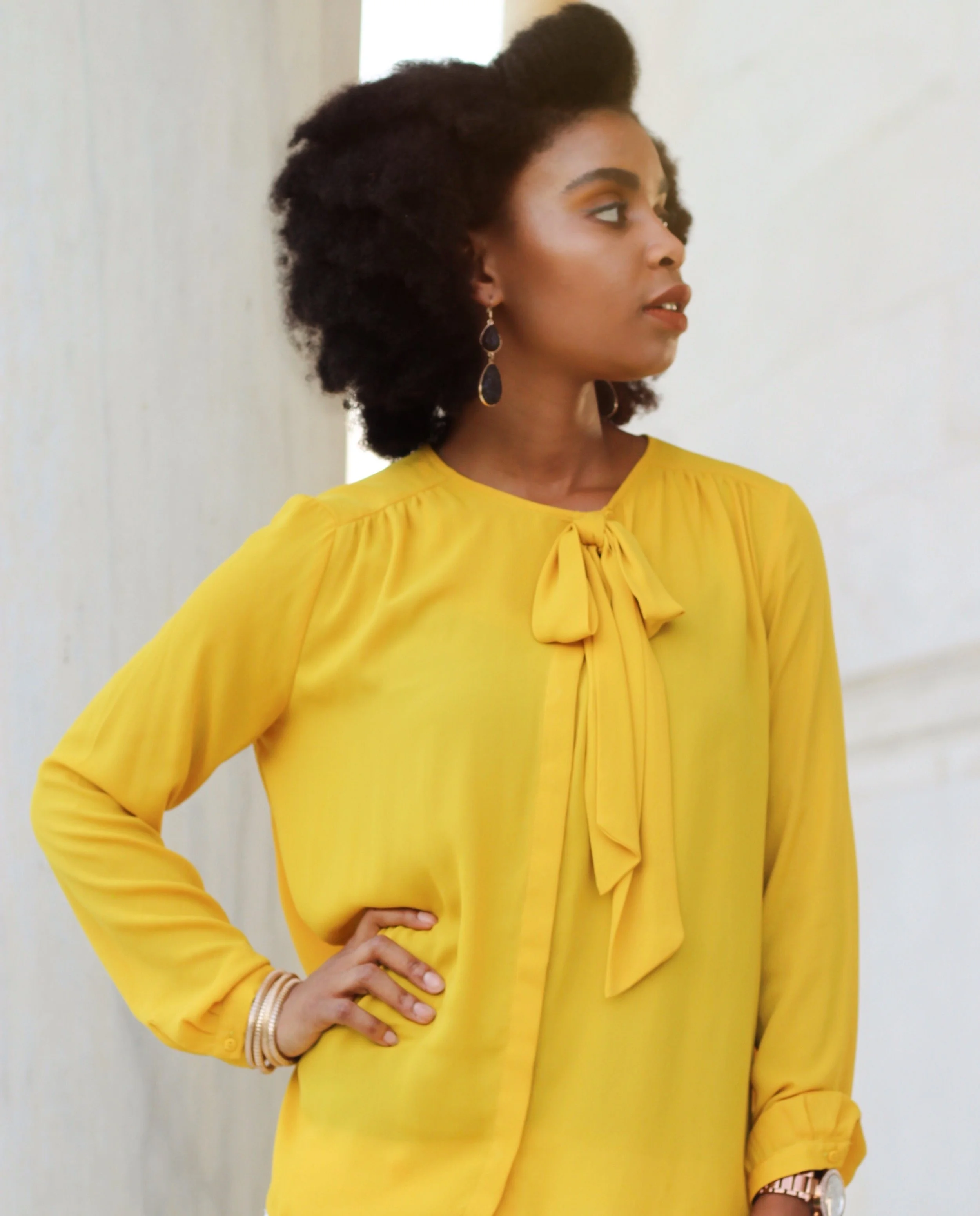 Zara blouse and Woolies White Jeans