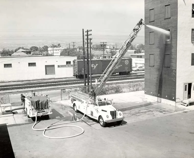 Training at St1 Drill Tower 1955.jpg