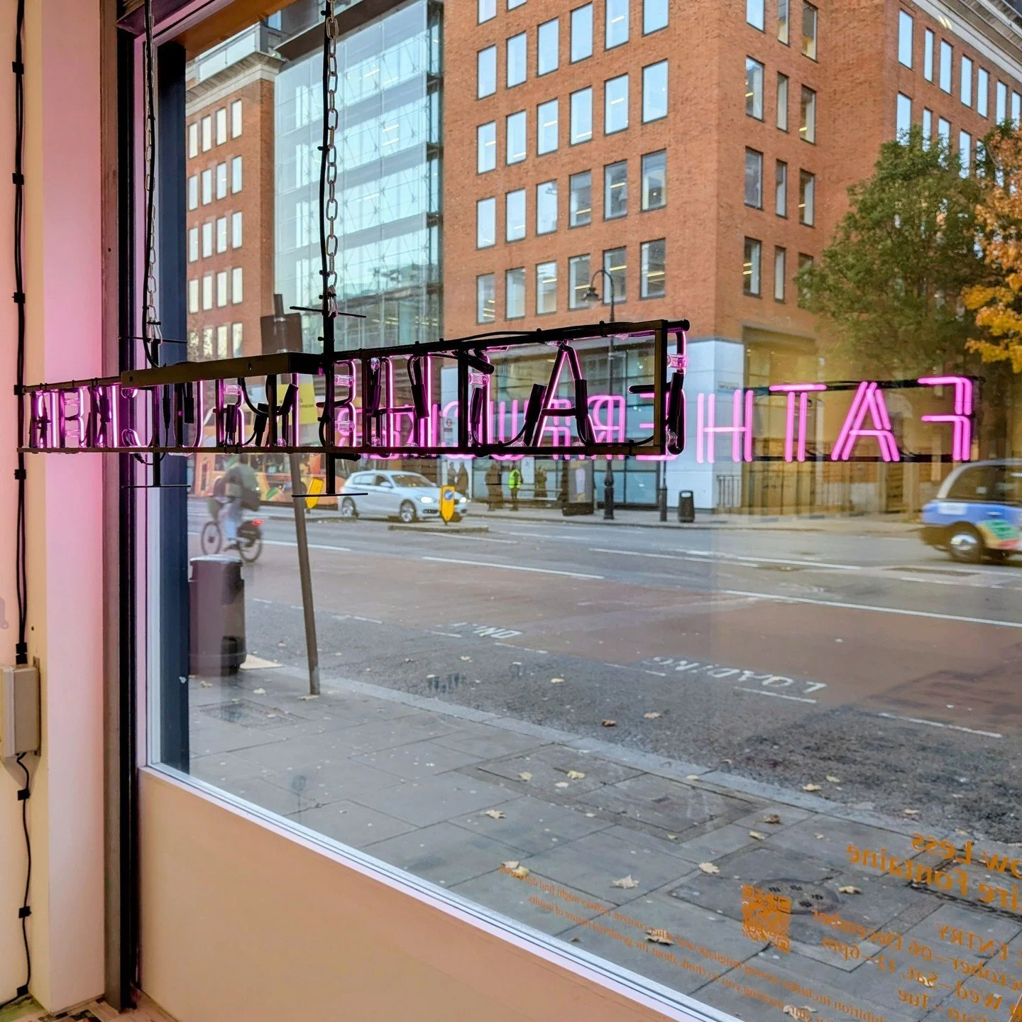 This exhibition is not for the faint-hearted, as a neon in the front window screams &lsquo;Fatherf*cker&rsquo;, asking us to question why we always use mother instead when swearing, and why violating one is seen as different to the other. While upsta