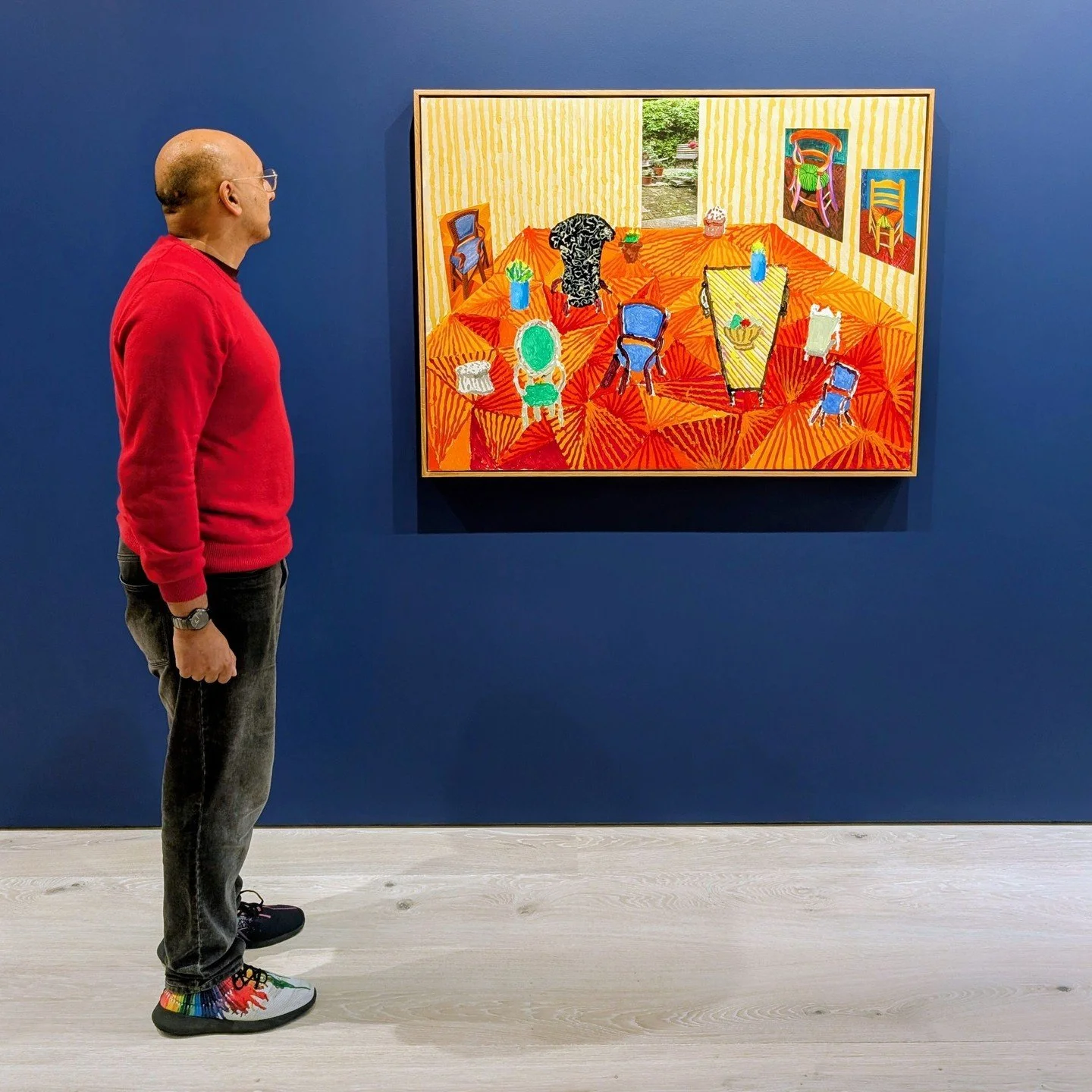 After 35 years, Mayfair gallery Annely Juda has moved to new digs nearby on Hanover Square. To launch the new space, they're hosting a show of their, and arguably Britain's, most celebrated artist, David Hockney. It includes works he's created over t