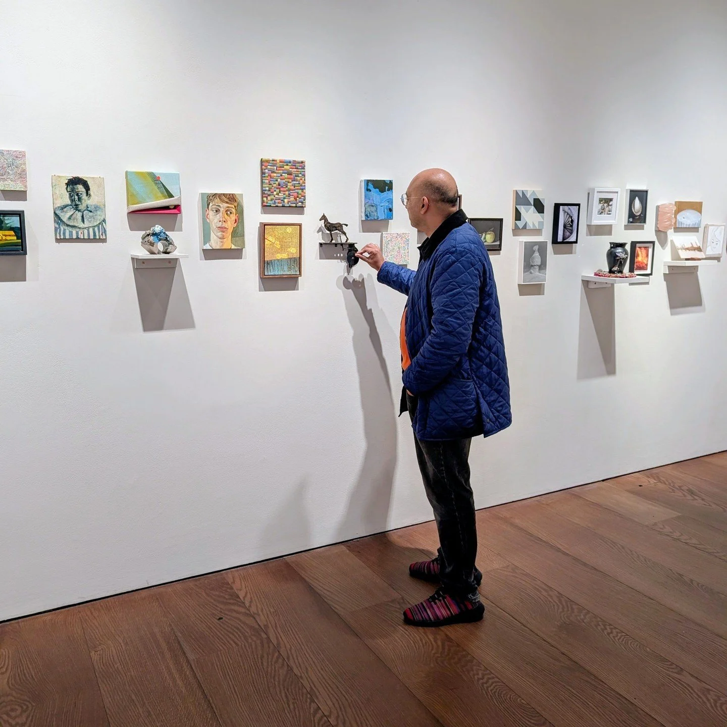I've always been a fan of this annual exhibition, where the gallery showcases small-scale works by the artists it works with, along with several invited artists. It's fun to see them getting inventive when working at a smaller-scale than usual and al
