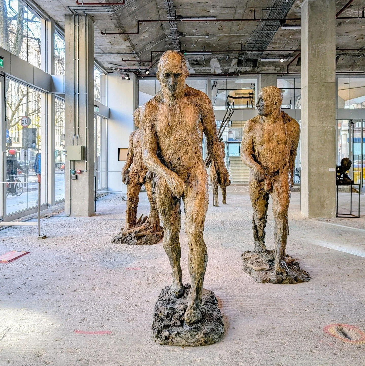 Laurence Edwards&lsquo; monumental sculptures are often solitary and outdoors, and his gallery Messums has given us a chance to see many of them together under one roof in this cavernous exhibition space. The bronze works appear as if carved from woo