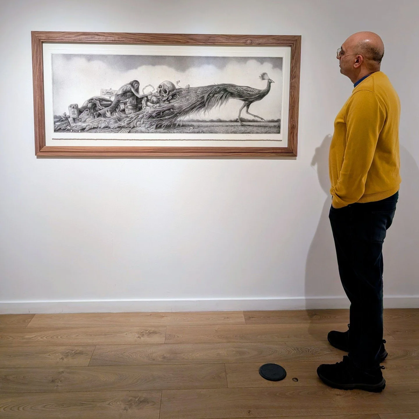 Last chance to catch the @Sverre_Malling exhibition at @KristinhHellegjerdeGallery. Pierced and impaled animals, Gothic castles, and a skull surrounded by candles are all part of Sverre Malling's worlds, which draw on English, German, and Scandinavia