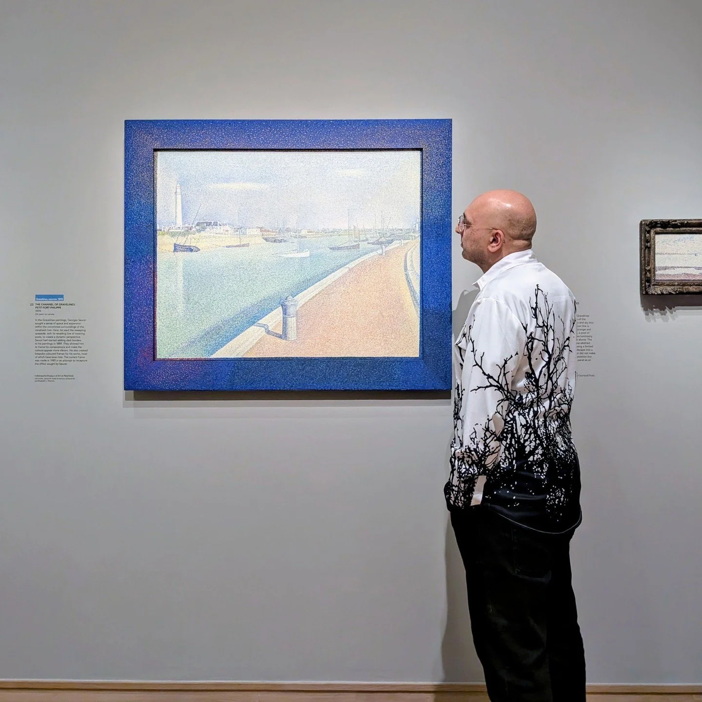 Georges Seurat was a master of Pointillism, a technique that uses many dots to build up paintings of landscapes, both with and without people. This exhibition brings together around 23 paintings, oil sketches and drawings made by Seurat during the fi