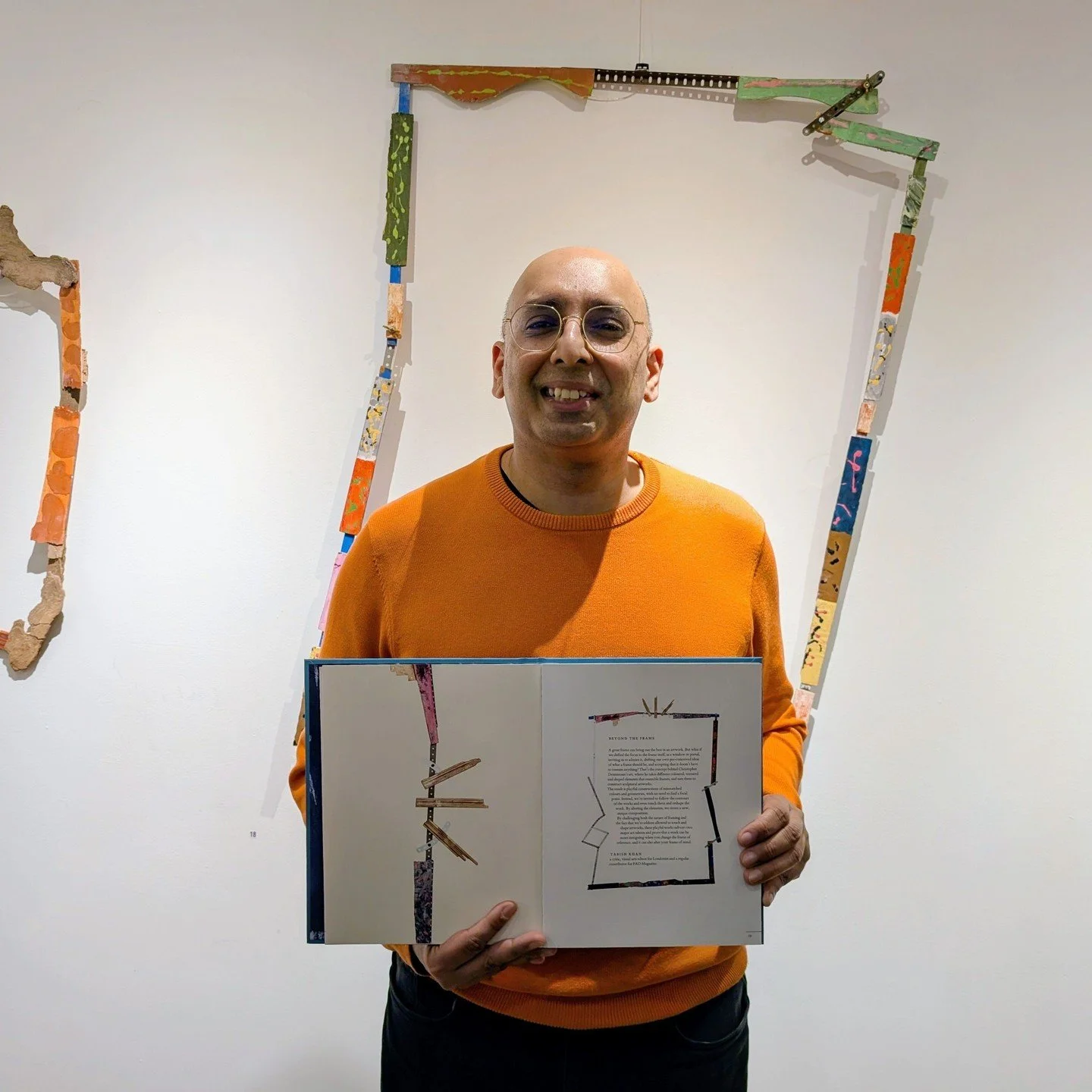 I&rsquo;ve written an entry for the catalogue of the work of Christopher Dennistoun, and here I am at his exhibition at @ConingsbyGallery - it&rsquo;s free to visit and the remaining days are 18th - 21st March. Thank you to @Professional_Art_Bullshit