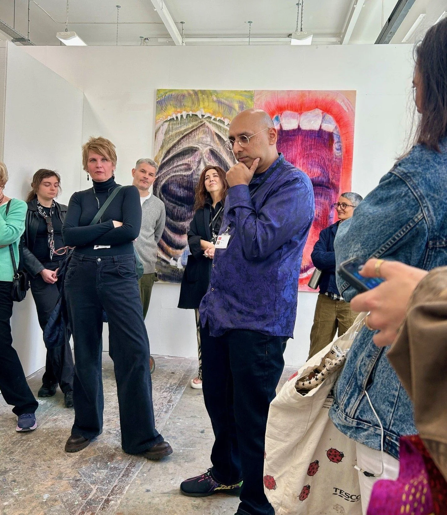 It was a pleasure to walk around the MA Interim show at @CGLArtSchool, where I'm a proud trustee. I got to hear from the artists about their work, give feedback, and I'm now looking forward to what they produce for their final shows. Thanks to @RoseF