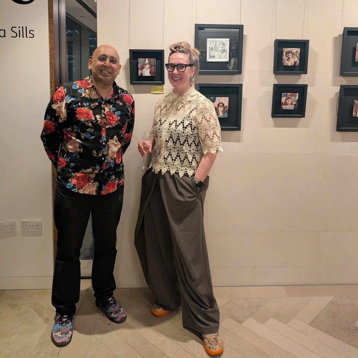 It was great to see the work @VictoriaSills at ING&rsquo;s offices. She was the winner of the ING Purchase Prize at last year&rsquo;s @DiscerningEyeOrg exhibition. This exhibition at ING&rsquo;s offices includes the winning work, more works from that