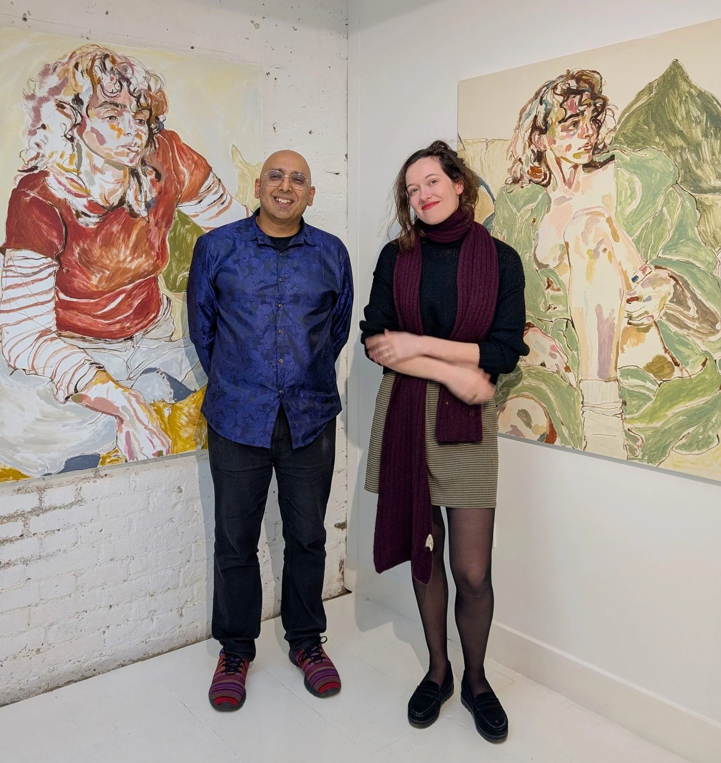 There&rsquo;s an exhibition of three excellent figurative artists on at the Noho Galleries in Fitzrovia. 'The Social Animal' is free to visit and open until 12th April. 

Shown here:
1. With @MoragCaister 
2. @CharlieSchaffer
3. @Ania_Hobson
.
.
#Con