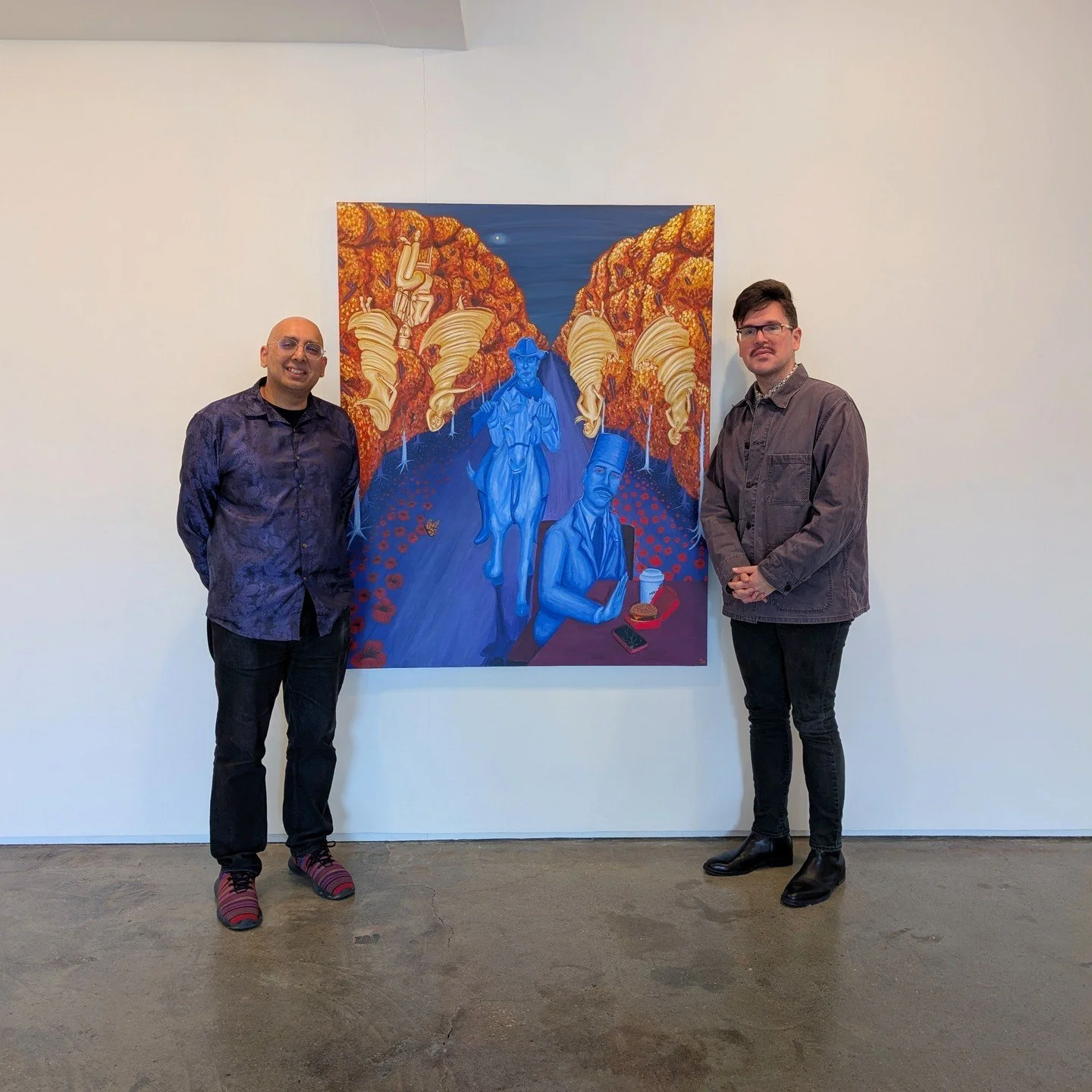 For an artist of North African heritage living in LA, it&rsquo;s understandable that ICE features heavily in his work, which includes protests against them, and the migrant workers waiting in car parks that have become a target. The artist himself ha