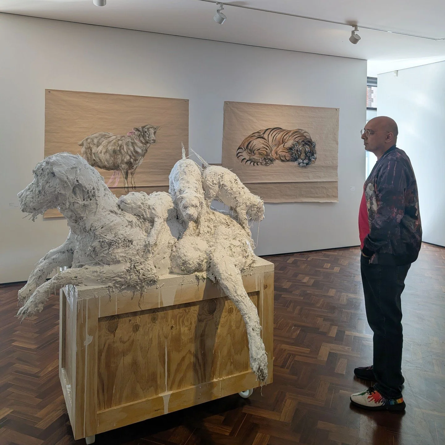 This exhibition of Nicola Hicks' latest works includes her signature raw plaster sculptures; the centrepiece is a dog on a packing crate, its puppies scrambling atop it. There&rsquo;s also plenty of her works on paper, with bears making their reappea