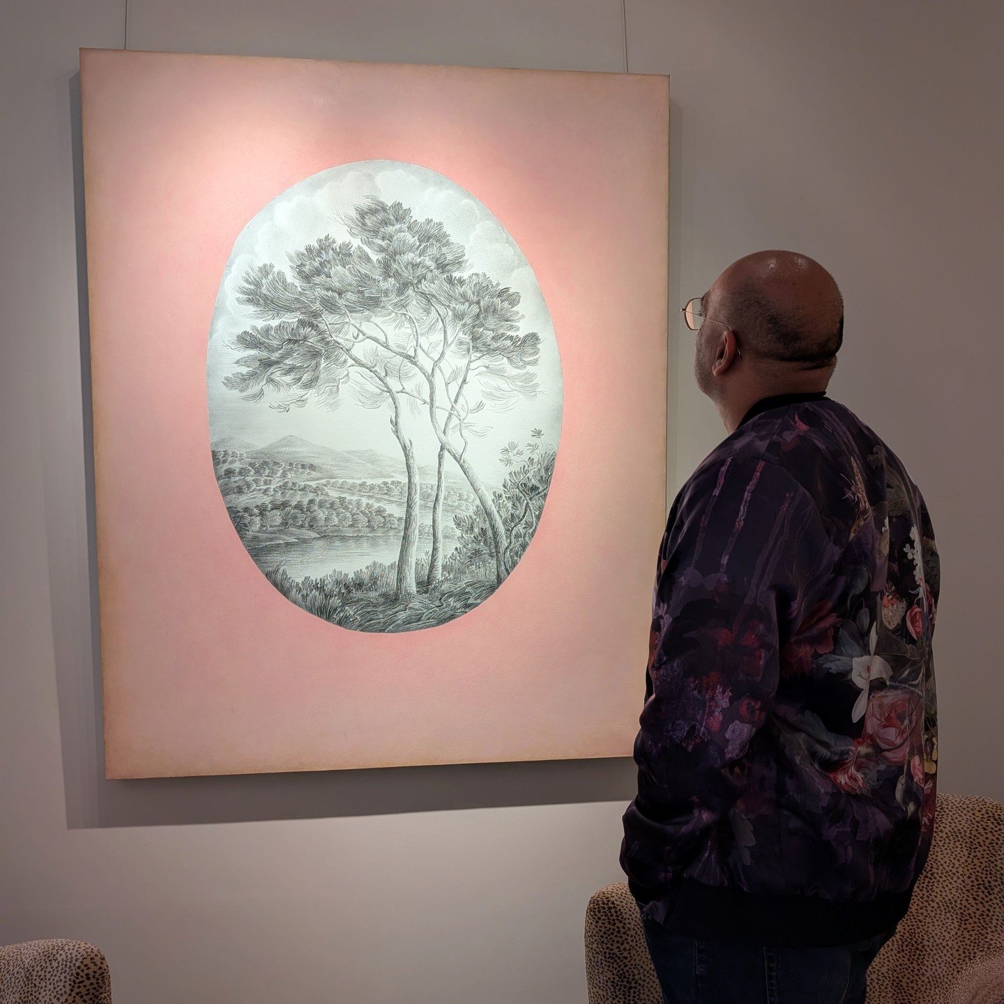 I&rsquo;ve always admired the landscapes of @SueWilliamsAcourt, and it&rsquo;s great to see this collection of works that include large-scale paintings/drawings and smaller-scale works on old books and book covers. It&rsquo;s on at @gloucester_room_l
