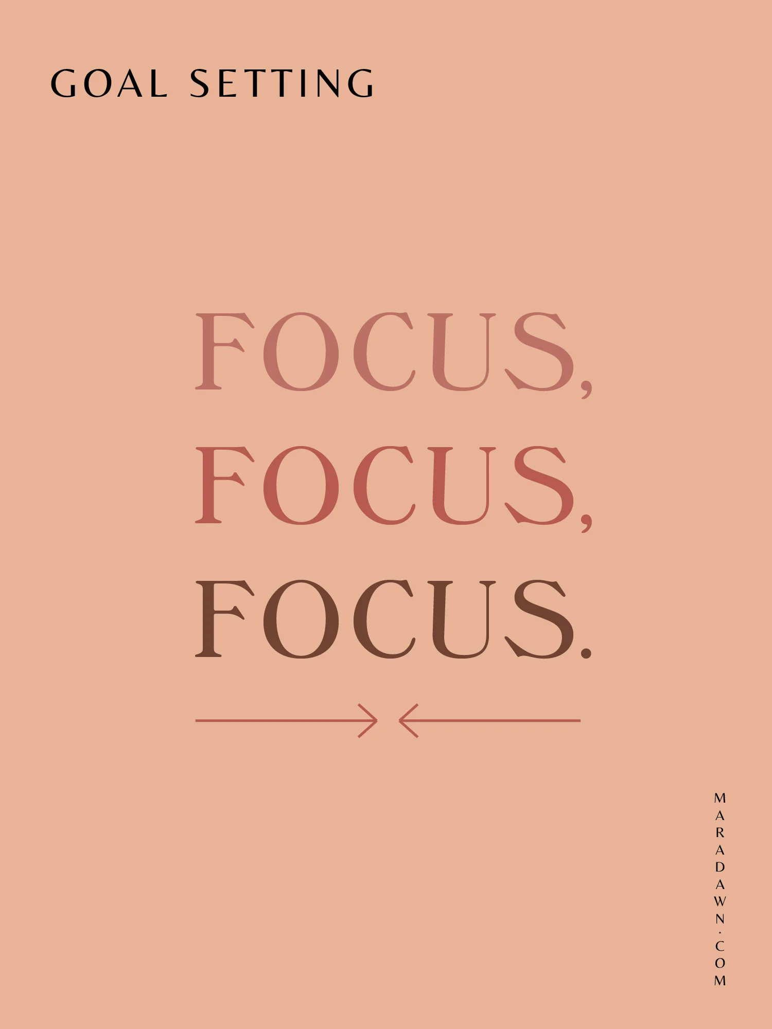 Focusing on what's essential: goal setting