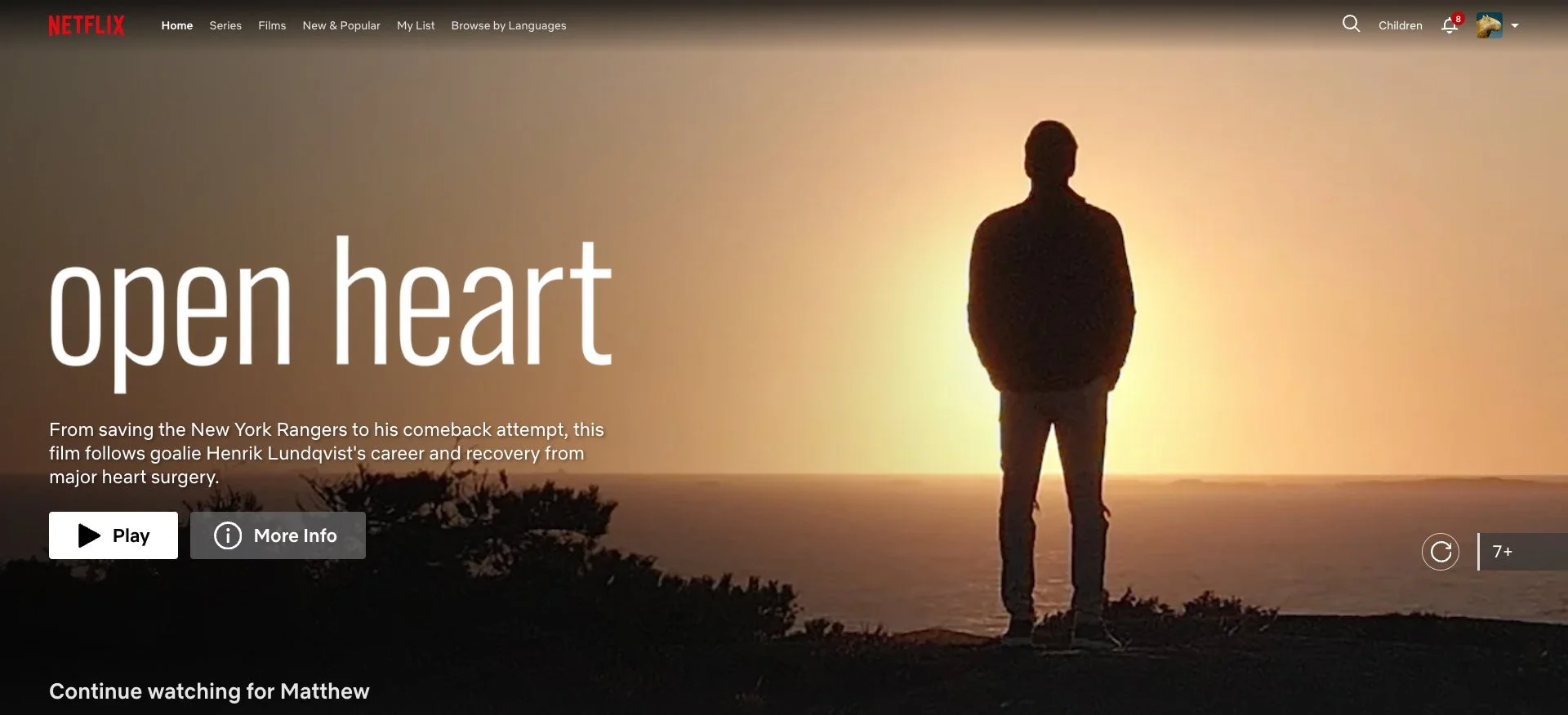 Netflix, "Open Heart" w/ Henrik Lundqvist