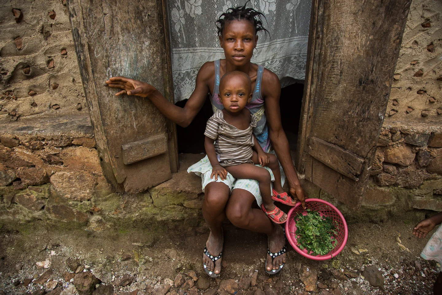 Haitian mother and child