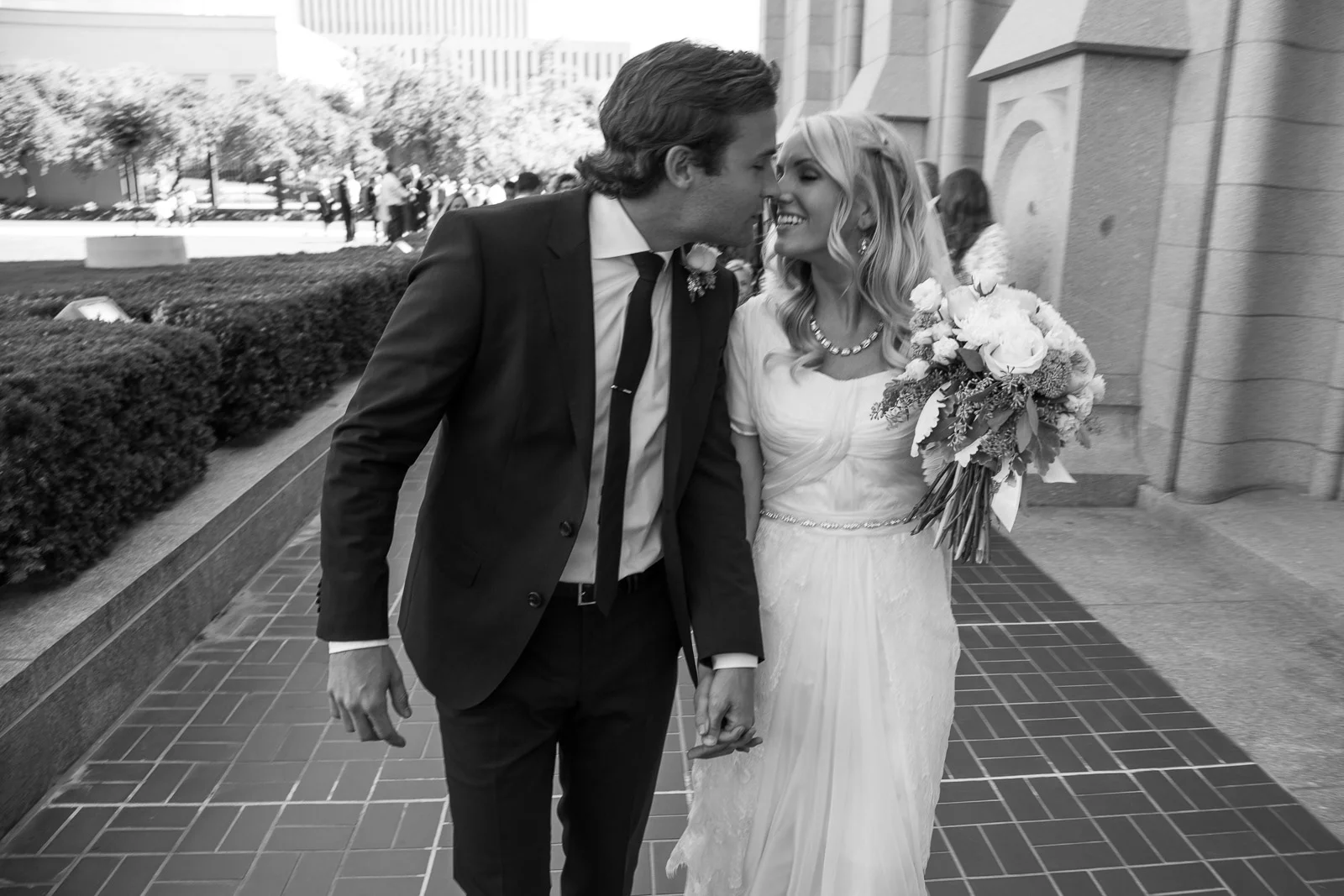 Bride and groom, Salt Lake City. Candid wedding photography, authentic and unforced.