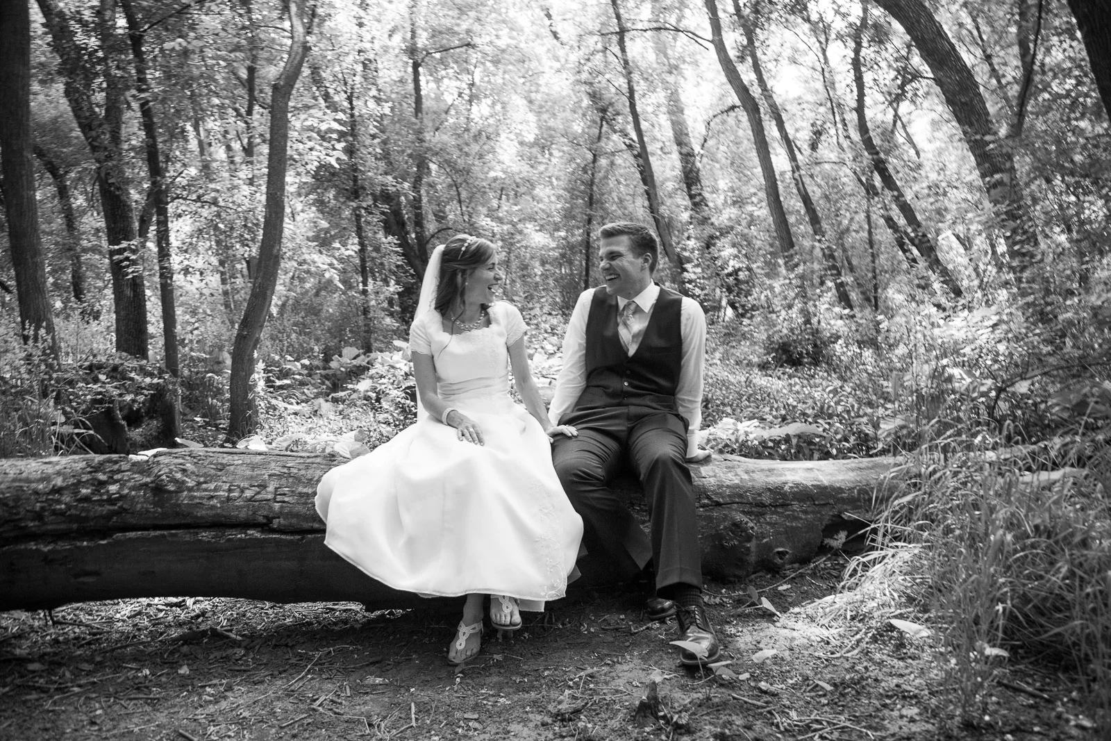 Wedding at South Fork, Provo Canyon, photographed by Justin Hackworth
