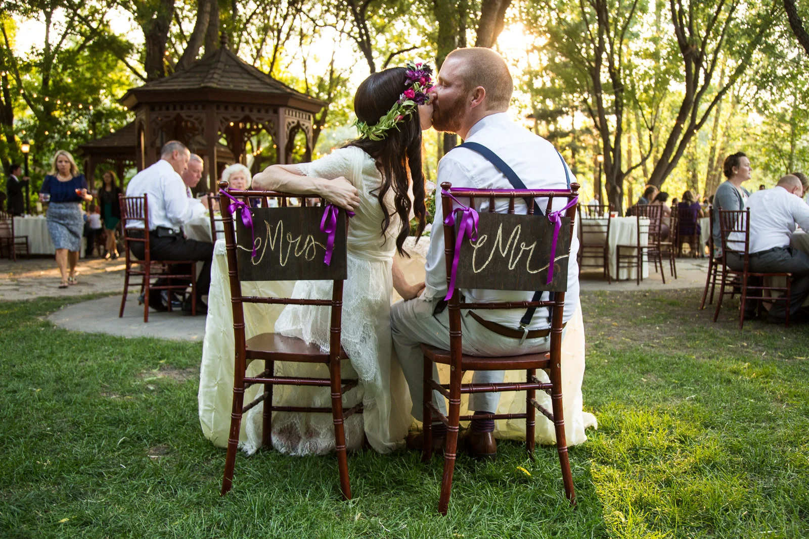 Bride and groom, Mr. and Mrs. on their wedding day