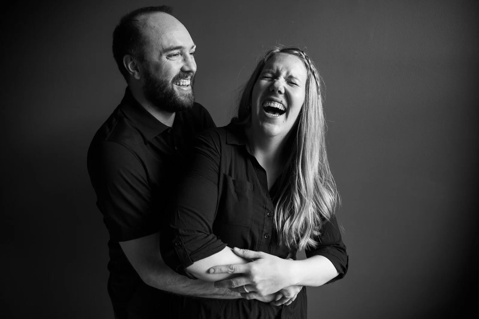 Studio engagement portraits, Salt Lake City, Provo
