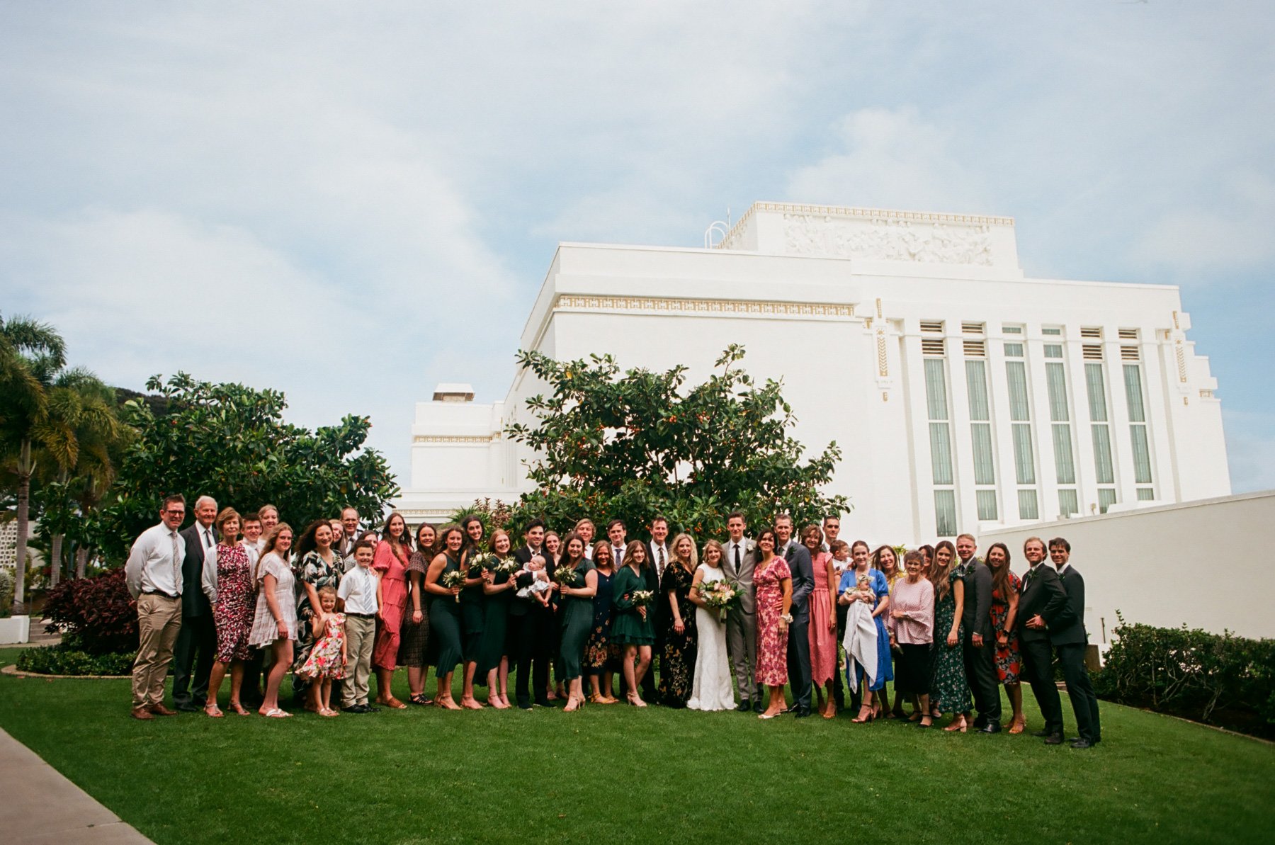 wedding party group photograph